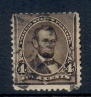 USA 1890-93 Sc#222 Lincoln 4c FU - Other & Unclassified