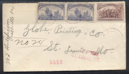 USA 1893 2x4c, 2c Columbian Cover - Autres & Non Classés
