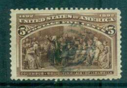 USA 1893 Sc#234 5c Columbian Exposition FU Lot67186 - Andere & Zonder Classificatie