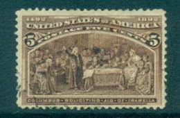 USA 1893 Sc#234 5c Columbian Exposition FU Lot67187 - Other & Unclassified