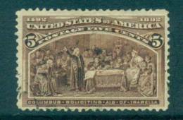 USA 1893 Sc#234 5c Columbian Exposition FU Lot67187 - Andere & Zonder Classificatie