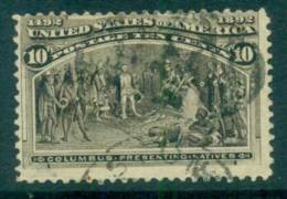 USA 1893 Sc#237 10c Columbian Exposition FU Lot67198 - Andere & Zonder Classificatie