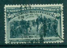 USA 1893 Sc#240 50c Columbian Exposition FU Lot67200 - Autres & Non Classés