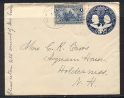USA 1893 Uprated 1c Columbian Cover To Holderness - Andere & Zonder Classificatie