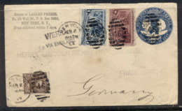 USA 1894 1c,8c Columbian Uprated Cover To Germany - Autres & Non Classés