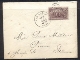 USA 1894 2c Columbian Cover To Illinois - Other & Unclassified