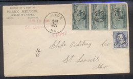 USA 1894 3x3c Columbian Str Cover To St Louis - Otros & Sin Clasificación