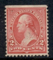 USA 1895 Sc#267 Washington 3c Carmine TyIII MLH - Other & Unclassified