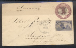 USA 1898 Uprated 4c Columbian Cover To Germany - Andere & Zonder Classificatie