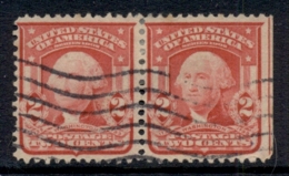 USA 1903 Sc#319 2c Washington TyII Pr FU - Altri & Non Classificati