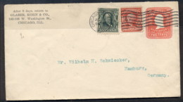 USA 1906 Uprated 1c,2c Cover To Germany - Other & Unclassified