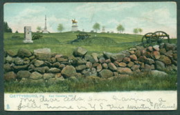 USA 1907 Gettysburg, East Cemetery Hill, Civil War Battlefield, Used Sc# 300 To Hannover PA - Altri & Non Classificati