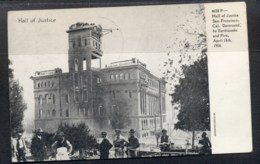 USA 1907 San Francisco Earthquake, Fire, Wrecked Buildings Hall Of Justice - Autres & Non Classés