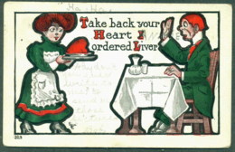USA 1907 Take Back Your Heart, Comedy Card, Used Edmund To Kansas Franked With Sc# 300 - Otros & Sin Clasificación