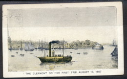 USA 1909 PPC Hudson Fulton, Steamship Clermont - Other & Unclassified