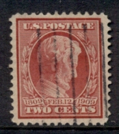 USA 1909 Sc#367 2c Lincoln Centenary Of Birth FU - Altri & Non Classificati