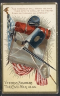 USA 1910 PPC Patriotic, Veterans, Flag - Andere & Zonder Classificatie
