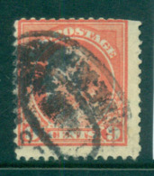 USA 1912-14 Sc#415 9c Salmon Red Franklin Perf 12 Wmk S/L FU Lot68965 - Other & Unclassified