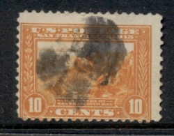 USA 1913 Sc#400A 10c Panama-Pacific Exposition Orange Perf 12 FU - Altri & Non Classificati