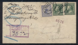 USA 1914 Franklin, Registry Eagle To Richmond - Other & Unclassified