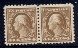 USA 1916-17 Sc#465 Washington 4c Orange Brown Pr Perf 10 No Wmk MUH - Altri & Non Classificati