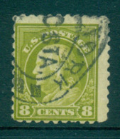 USA 1916-17 Sc#470 8c Olive Green Franklin Perf 10 No Wmk FU Lot69076 - Other & Unclassified