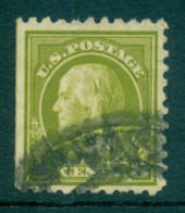 USA 1916-17 Sc#470 8c Olive Green Franklin Perf 10 No Wmk FU Lot69077 - Other & Unclassified