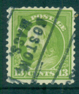 USA 1917-19 Sc#513 13c Apple Green Franklin Perf 11 No Wmk FU Lot69247 - Andere & Zonder Classificatie