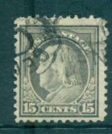 USA 1917-19 Sc#514 15c Grey Franklin Perf 11 No Wmk FU Lot69255 - Autres & Non Classés