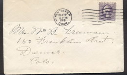 USA 1919 3c Washington Cover To Denver - Other & Unclassified