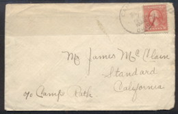 USA 1920 2c Washington Cover To California - Other & Unclassified