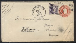 USA 1921 Uprated 3x Washington Cover To Norway - Sonstige & Ohne Zuordnung