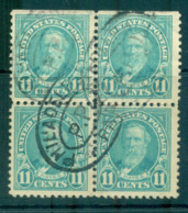 USA 1922-25 Sc#563 11c Hayes Blk 4 P11 (Flat Plate) FU Lot67825 - Other & Unclassified