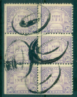 USA 1922-25 Sc#570 50c Arlington Amphitheatre Blk 6 P11 (Flat Plate) FU Lot67875 - Sonstige & Ohne Zuordnung