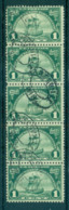 USA 1924 Sc#614 Hugenot-Walloon Tercentenary 1c Str 5 FU Lot67337 - Andere & Zonder Classificatie