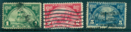 USA 1924 Sc#614-16 Hugenot-Walloon Tercentenary FU Lot67332 - Sonstige & Ohne Zuordnung