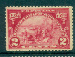 USA 1924 Sc#615 Hugenot-Walloon Tercentenary 2c MLH Lot67338 - Sonstige & Ohne Zuordnung