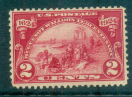 USA 1924 Sc#615 Hugenot-Walloon Tercentenary 2c MLH Lot67339 - Other & Unclassified