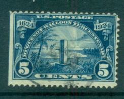 USA 1924 Sc#616 Hugenot-Walloon Tercentenary 5c FU Lot67346 - Sonstige & Ohne Zuordnung