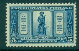 USA 1925 Sc#619 5c Lexington Concord MUH Lot33651 - Other & Unclassified