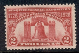 USA 1926 Sc#627 Sesquicentennial Expo MLH - Sonstige & Ohne Zuordnung