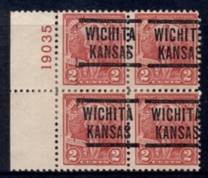 USA 1927 Sc#643 Vermont Sesquicentennial, Precancel Wichita Kansas PB#19035 FU - Vorausentwertungen