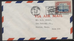 USA 1928 Beacon On Rocky Mountains Airmail Cover - Other & Unclassified