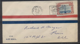 USA 1928 Beacon On Rocky Mountains Airmail Cover - Otros & Sin Clasificación