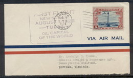 USA 1928 Beacon On Rocky Mountains Airmail Cover, First Flight Tulsa - Sonstige & Ohne Zuordnung