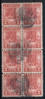 USA 1928 Sc#645 Valley Forge Blk8 FU - Autres & Non Classés