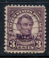 USA 1929 Sc#661 3c Fourth Bureau Opt Kans. FORGERY - Autres & Non Classés