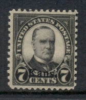 USA 1929 Sc#665 7c Fourth Bureau Opt Kans. MUH - Other & Unclassified