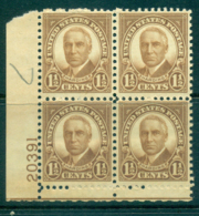 USA 1930 Sc#684 1½c Warren Harding FF PB#20391 MUH Lot33634 - Altri & Non Classificati