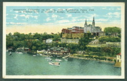 USA 1930c Georgetown University,hand Colored, Unused - Otros & Sin Clasificación